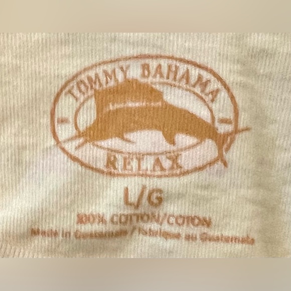 Men’s Tommy Bahama Yellow RELAX T-Shirt Size L - Picture 3 of 4